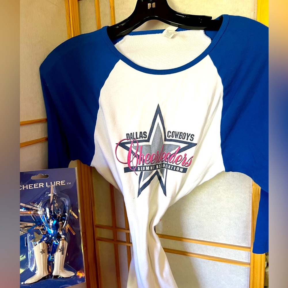 Dallas Cowboys Cheerleader Baseball Teeshirt & Cheer Fishing Lure
